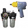 Гайковерт с блоком подготовки воздуха KraftWell KRW1280IW+KRW1771.2A12. Большой выбор на сайте Трейдимпорт