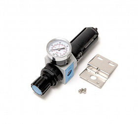 На сайте Трейдимпорт можно недорого купить Фильтр-регулятор с индикатором давления для пневмосистем 1/4"(максимальное давление 10bar пропускная. 